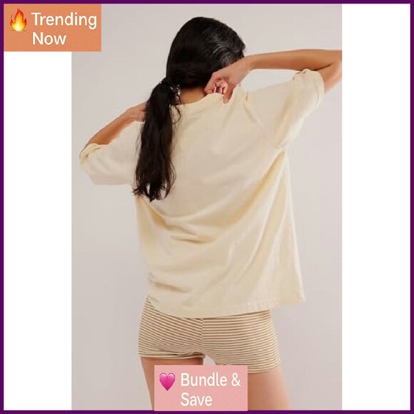 Oversized Short Sleeve T-Shirt 100% Cotton Plus Size Comfort Tee - Picture 4 of 7